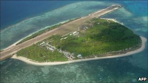 Pagasa has an airstrip, a small town hall and about 300 Filipinos