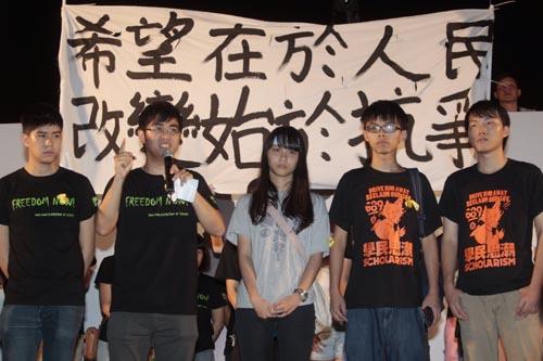 學生在政改一役,走在最前線。