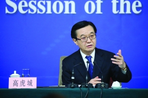 商務部部長高虎城新華社發