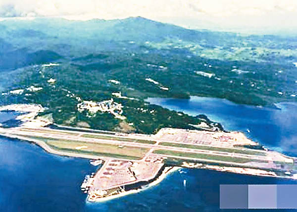 美軍獲准使用菲律賓五個軍事基地，包括巴拉望島空軍基地（圖）。